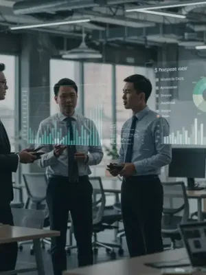Professionals analyzing CSR data for increased consumer trust in 2026.