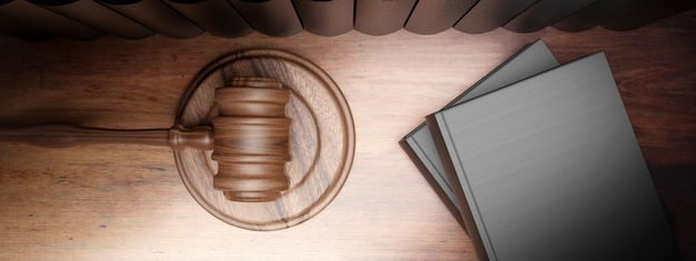 A gavel resting on a stack of legal documents, symbolizing the legal challenges and lawsuits related to DEI programs in Corporate America. The image should convey a sense of seriousness and potential conflict.