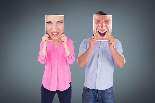 A split screen image showing two individuals, one with a visible expression of surprise or shock, and the other with a neutral expression. The image is intended to represent the disparity between conscious and unconscious reactions.