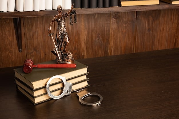 A gavel resting on a stack of legal documents, symbolizing investigations and legal proceedings related to the political scandal, with a blurred background of a courtroom scene.