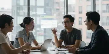 Diverse individuals discussing online discourse and cancel culture evolution