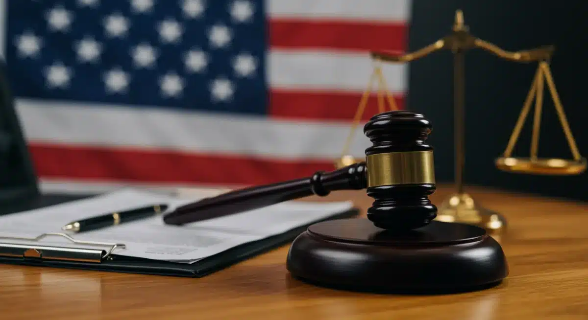 Gavel on legal documents, representing court cases and legal decisions impacting religious freedom and LGBTQ+ rights.