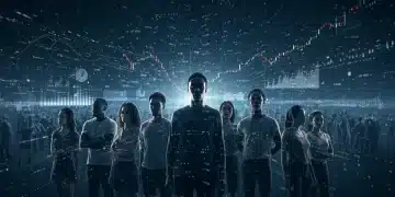 Diverse people symbolizing social justice, facing digital disinformation and economic disparity threats.