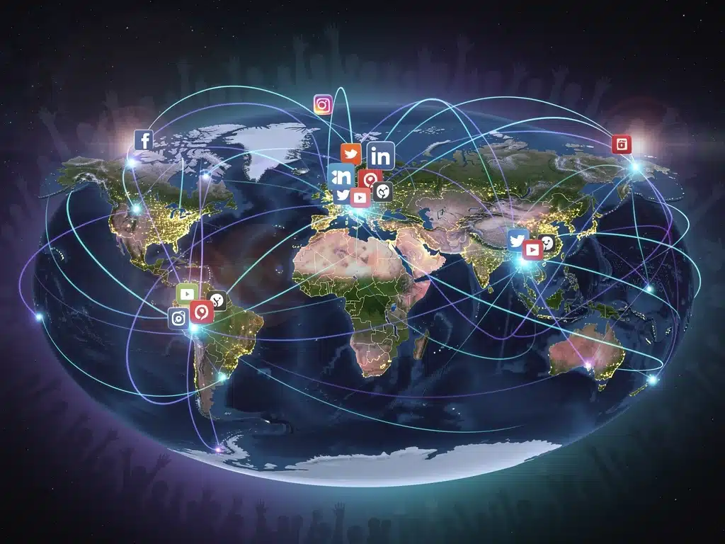 Global social media network connecting activists and grassroots movements worldwide.
