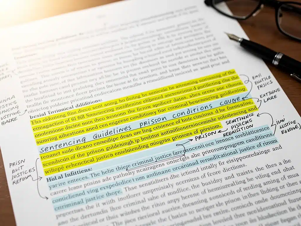Close-up of a legislative bill with highlighted sections, detailing legal reforms.