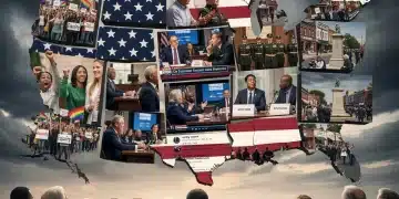 Fragmented American flag symbolizing cultural identity debate